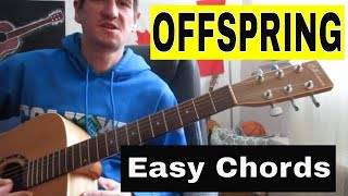 How to play Offspring 'Why don't you get a job' - (Easy Acoustic Guitar lesson)