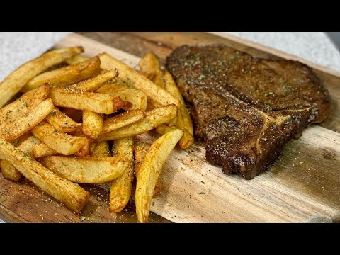 Juicy butter steak with ultra crispy fries