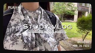 Study vlog | 文系大学院生の平日ルーティン | INFJ👩‍💻