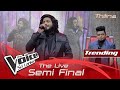 Thilina Sudesh Wanninayake | Madu Mala Lesa (මධු මල ලෙස) | The Live Semi Final | The Voice Sri Lanka