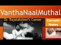 Vantha Naal Muthal Paava Mannippu MSV Carnatic Notes Veena Tutorial Swaras DrRajalakshmi