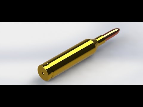 ► SolidWorks 2016 Tutorial | Design Bullet and Cartridge $€£ Video