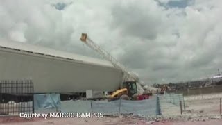 Fresh footage emerges of Brazil crane collapse