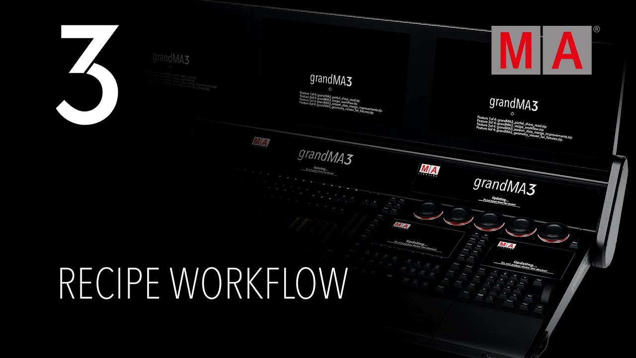 grandMA3 | Software Release 2.1 | Recipe Workflow