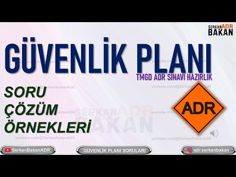 Güvenlik Planı Soruları  Nasıl Çözülür | TMGD ADR