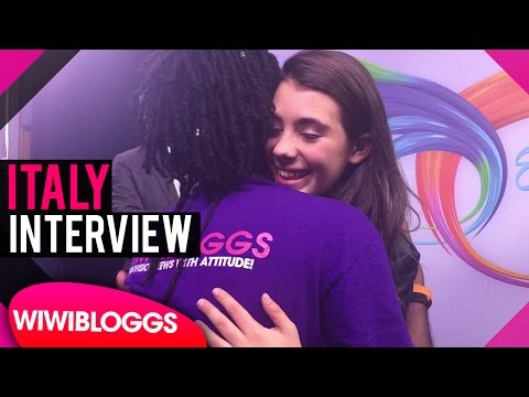 Fiamma Boccia (Italy) reacts to third place at Junior Eurovision 2016