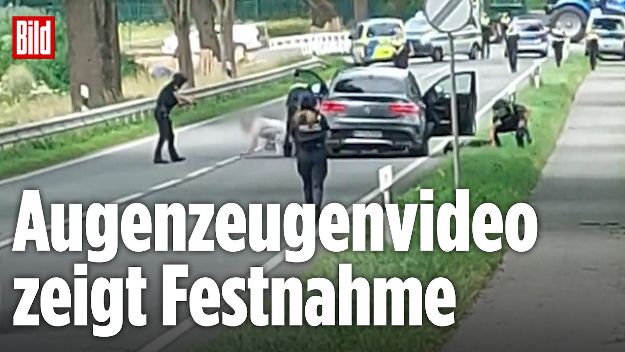 6 Tote nach Schüssen in Stade: Hier nimmt die Polizei den Verdächtigen fest