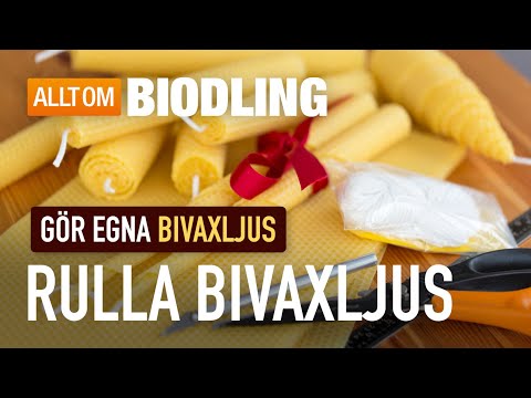 Rulla bivaxljus av vaxmellanväggar - Bivax