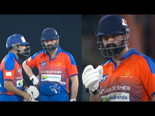 Navraj Hans vs Telugu bowlers | Punjab De Sher vs Telugu Warriors | CCL Highlights