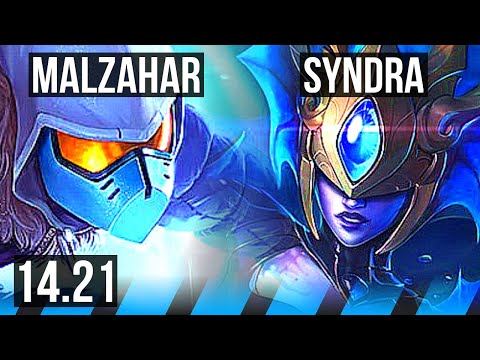 MALZAHAR vs SYNDRA (MID) | 500+ games | EUW Master | 14.21