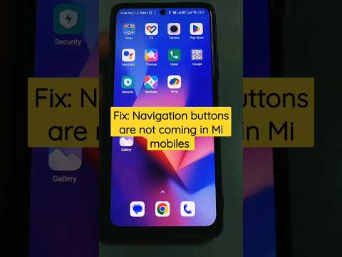 Fix : navigation buttons are not coming in Mi Mobiles 🔥🔥 #youtubeshorts #viral #mi #button