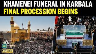 Khamenei Funeral: Casket Arrives In Karbala, Thousands Gather To Mourn Iran's Khamenei | N18G | 4K
