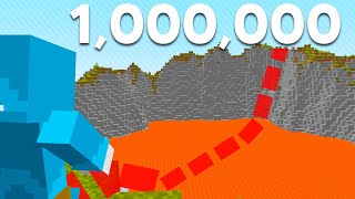 Walking 1 Million Blocks In A Straight Line...