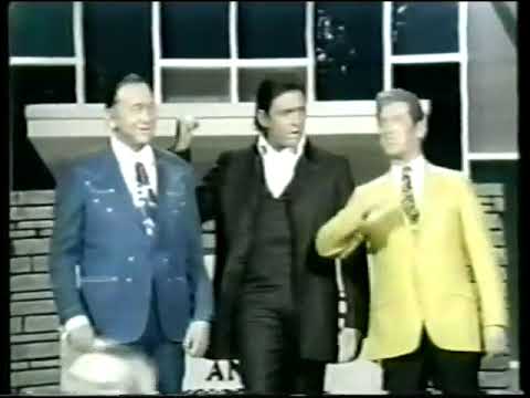 Johnny Cash, Tex Ritter & Roy Acuff sing "I walk the Line" and "Wabash Canon Ball"