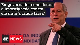 Ciro Gomes pede ao STF por anulação da ação da PF