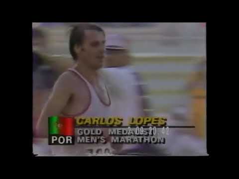 Carlos Lopes - 1984 Olympic Marathon