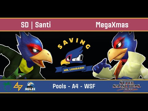 Saving Mr. Lombardi - SD | Santi (Falco) VS MegaXmas (Falco) - SSBM - Pools A4 (WSF)