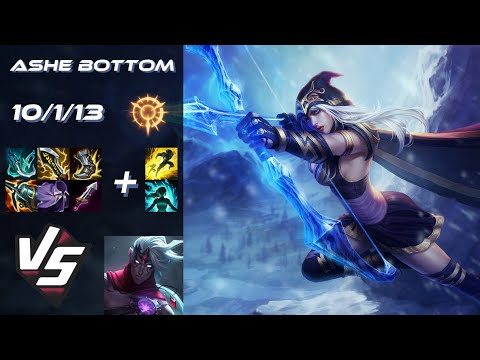 BOTTOM Ashe vs Varus - EU Challenger Patch 14.11