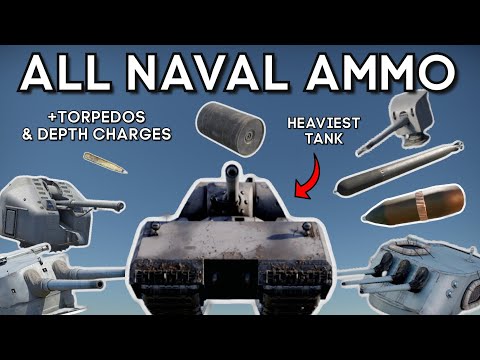 (Part 4) Testing ALL NAVAL AMMO vs MAUS - How Does It Do? - WAR THUNDER