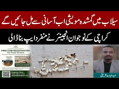 Karachi Engineer Develops Unique App to Find Missing Cattle During Floods | Pakistan Innovation