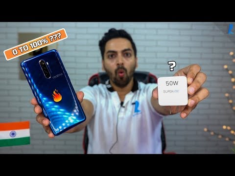 Realme X2 Pro 50W Super VOOC 0 To 100% Charging Test With Real Time Heat Test !