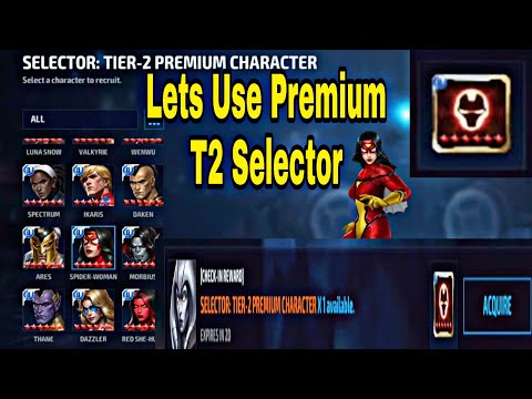 Use Premium T2 Selector On Worth Character And Advice On Premium T2 Selector - Marvel Future Fight