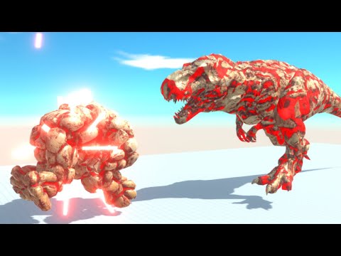 Lava Golem Skin Tournament. Who wears it better? - Animal Revolt Battle Simulator