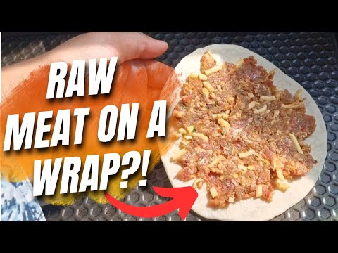 RAW MEAT ON A WRAP! You Have To Try This! 😵