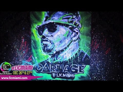 2014 LIC MIAMI FESTIVAL - CARNAGE Announcement (PAINTING by David Garibaldi)