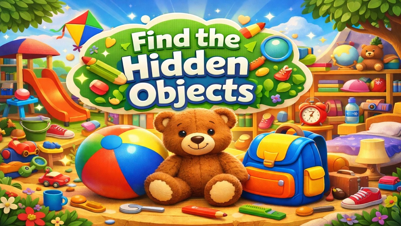 Find the Hidden Objects: Fun Search and Find Game for Preschoolers 🔍 | Hidden Object Games for Kids