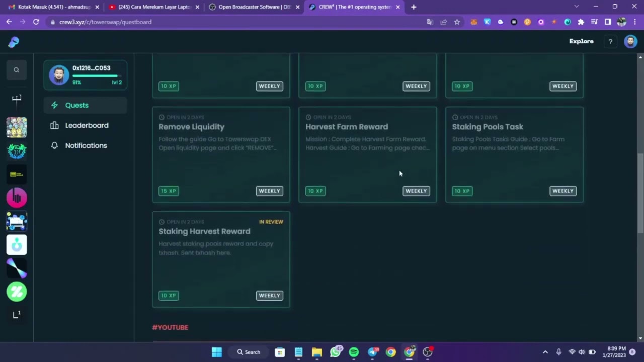 Tower swap test-net campaign