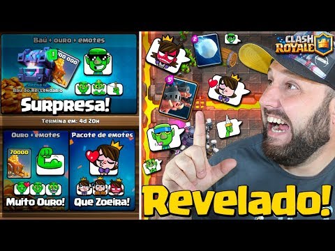 COMPREI TODOS OS EMOTES E GANHEI AS NOVAS CARTAS "PORCOS REAIS" E "BOLA DE NEVE" NO CLASH ROYALE