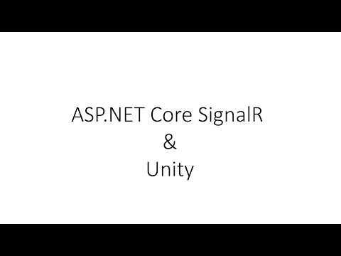 .NET Core SignalR in Unity3D. Plugin Example