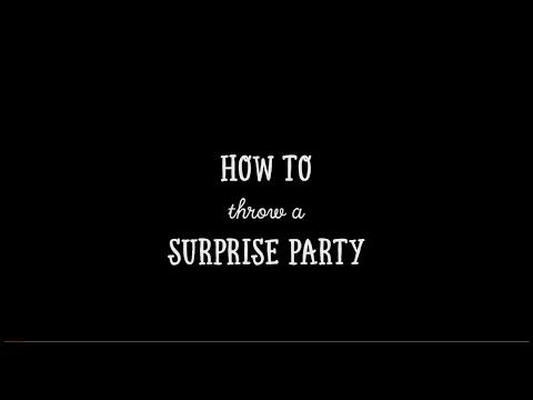 ⁣How to throw a surprise party
