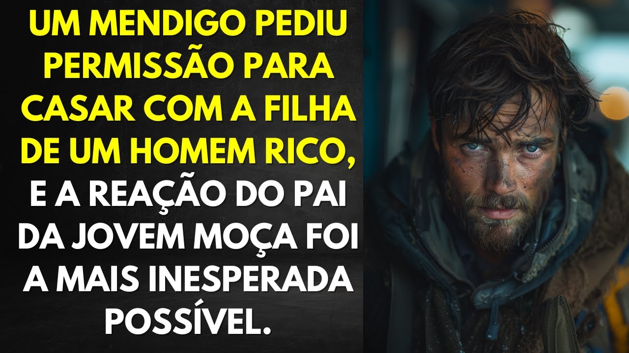 Um mendigo pediu permissão para casar com a filha de um homem rico, e a reação do pai...