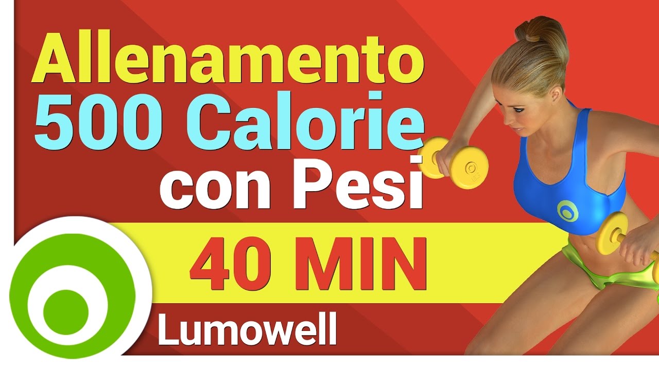 Brucia 500 Calorie - Allenamento con Pesi per Dimagrire e Tonificare