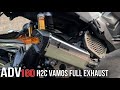 Adv 160 H2C Vamos full exhaust installation
