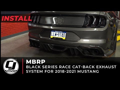 2018-2023 Mustang Install | MBRP Black Series Cat-back Exhaust