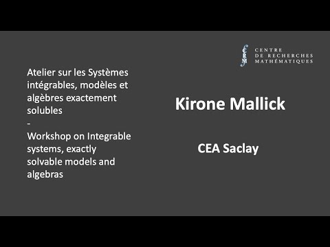Kirone Mallick: Exact Results in non-equilibrium statistical mechanics I