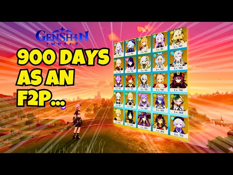 F2P ACCOUNT REVIEW - Update after 900 Days of Genshin!