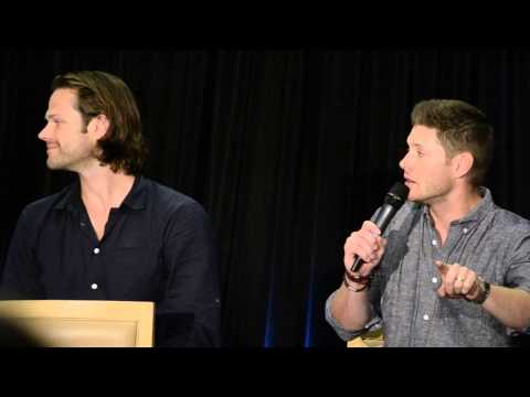 Jensen on how Priestly from Ten Inch Hero would survive the Winchesters #vancon