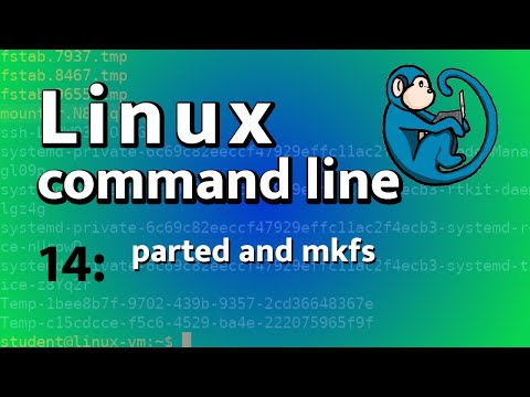 LCL 14 - partitioning and formatting with parted and mkfs - Linux Command Line tutorial forensics