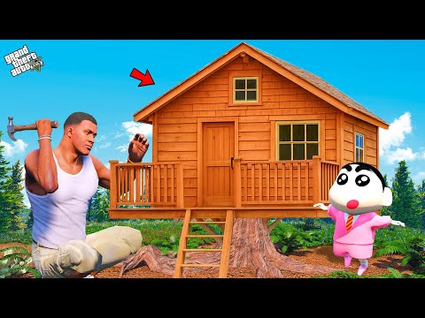 Shinchan & Franklin Build Tree House With Friends in Gta 5 