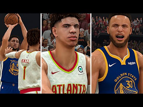 NBA 2K20 LaMelo Ball MyCAREER - LaMelo vs Curry, Klay, & James Wiseman!