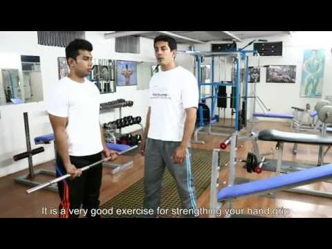 Barbell Finger Curls, Tutorials by Rao&#39;s Health Club