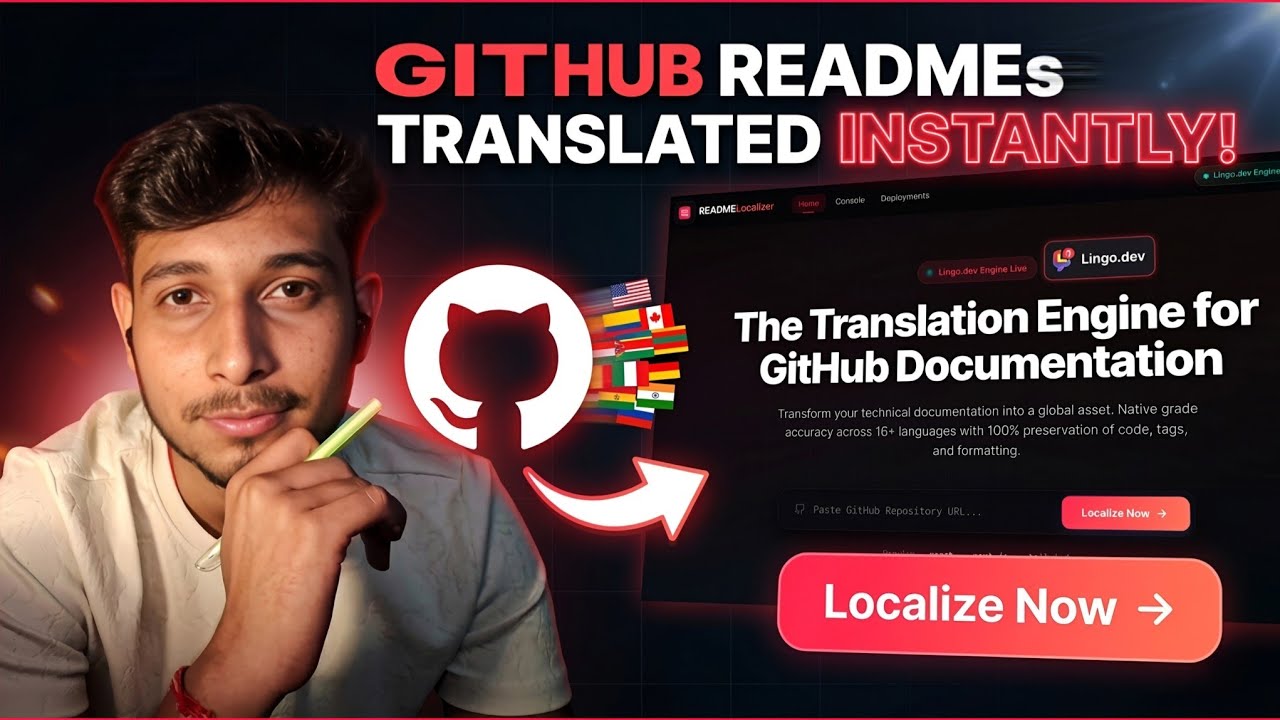 Translate Any GitHub README Instantly | Global README Localizer | Lingo.dev