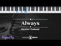 Always - Daniel Caesar (KARAOKE PIANO - ORIGINAL KEY)