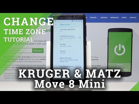 How to Set Current Date & Time on KRUGER & MATZ Move 8 Mini - Manage Date & Time