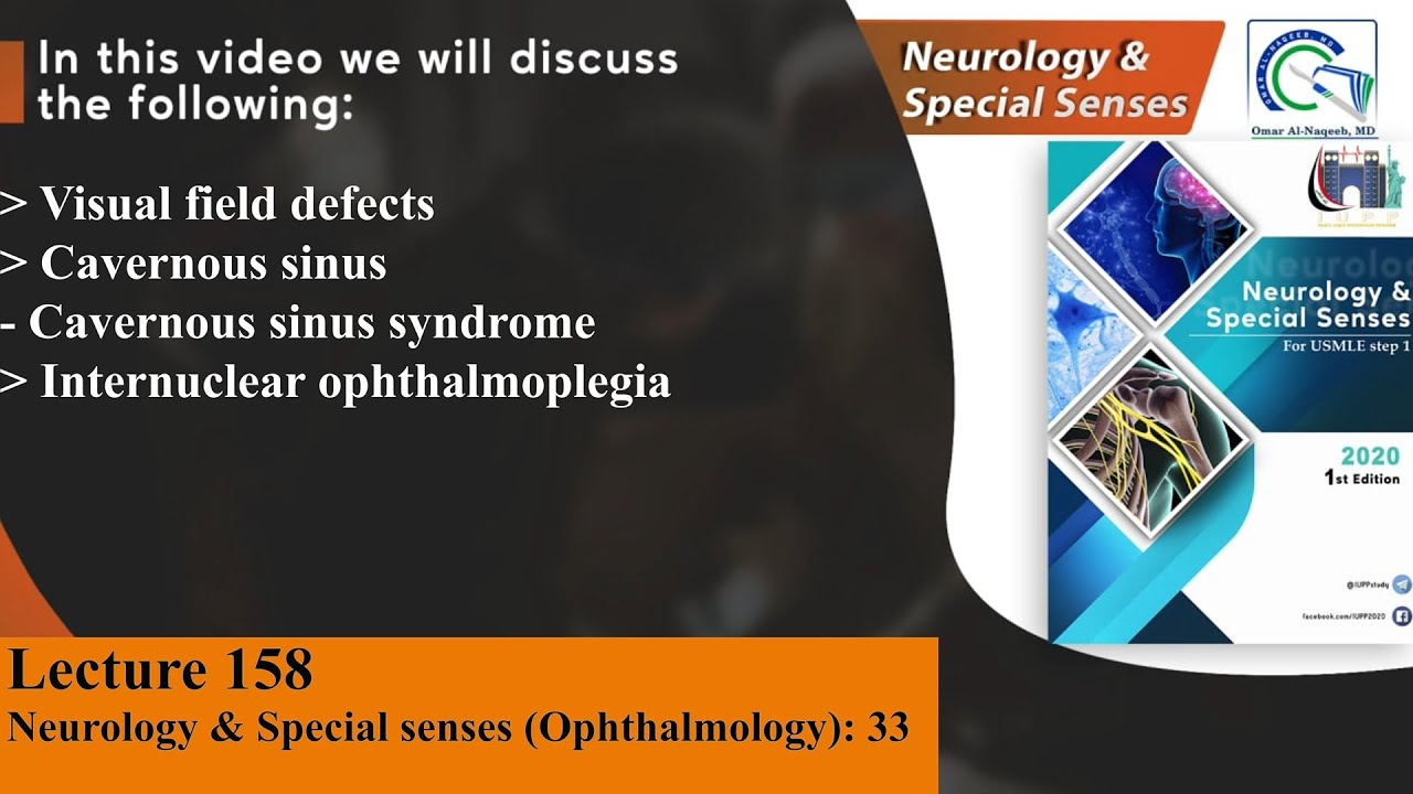 Visual field defects | Cavernous sinus syndrome | Internuclear ophthalmoplegia