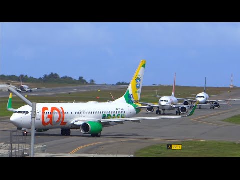 Aeroporto de Salvador hiper lotado - pousos e decolagens incríveis ✔
